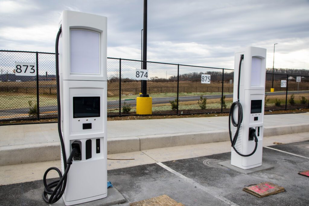 EV Charging Station inn Parking Lot