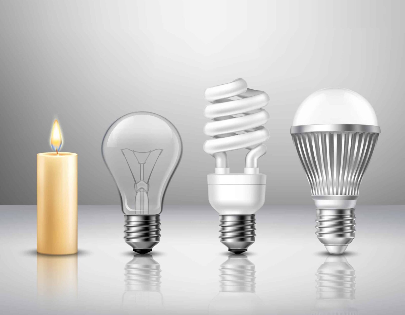Light Bulbs Throughout the Years