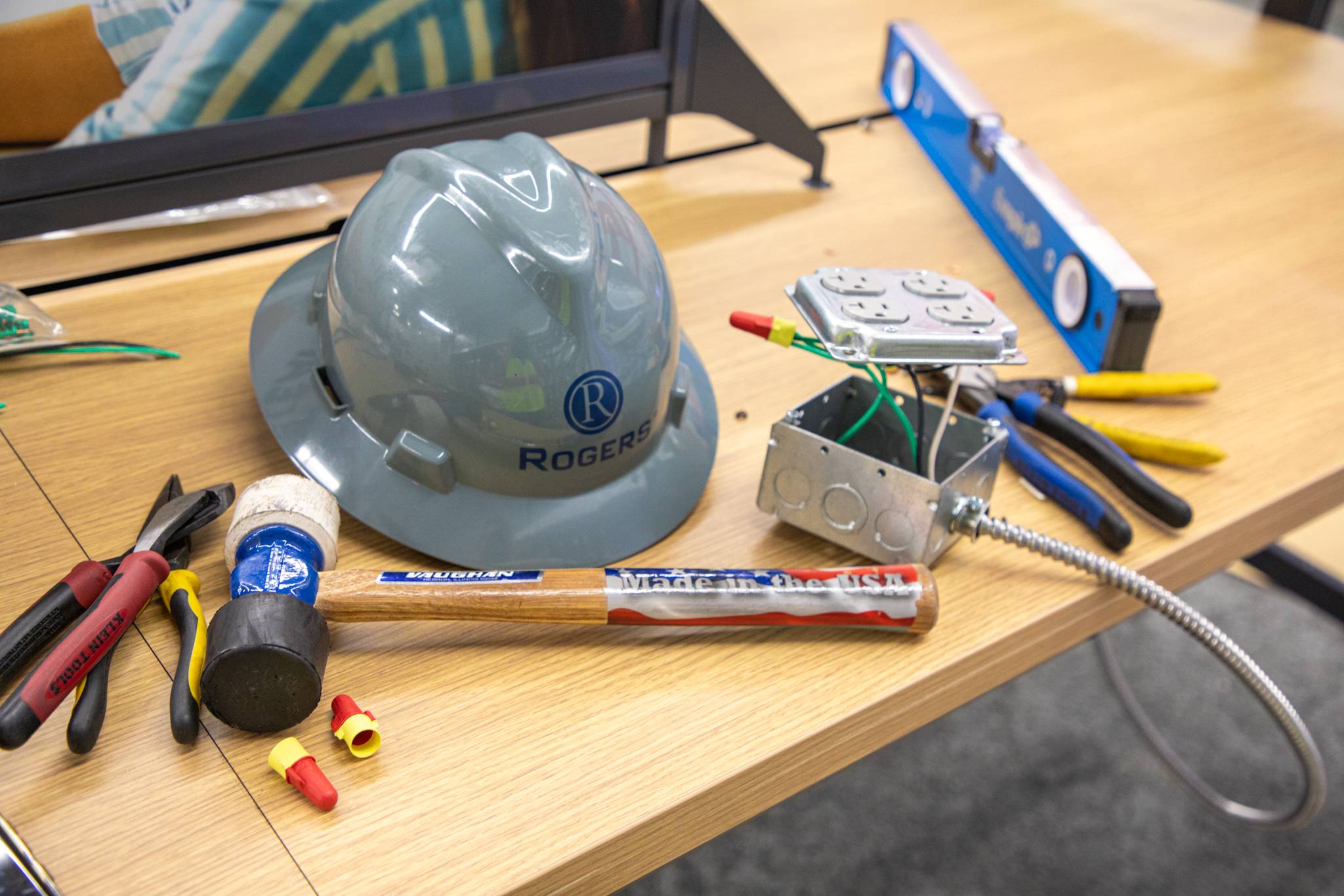 Workstation for Rogers technician.