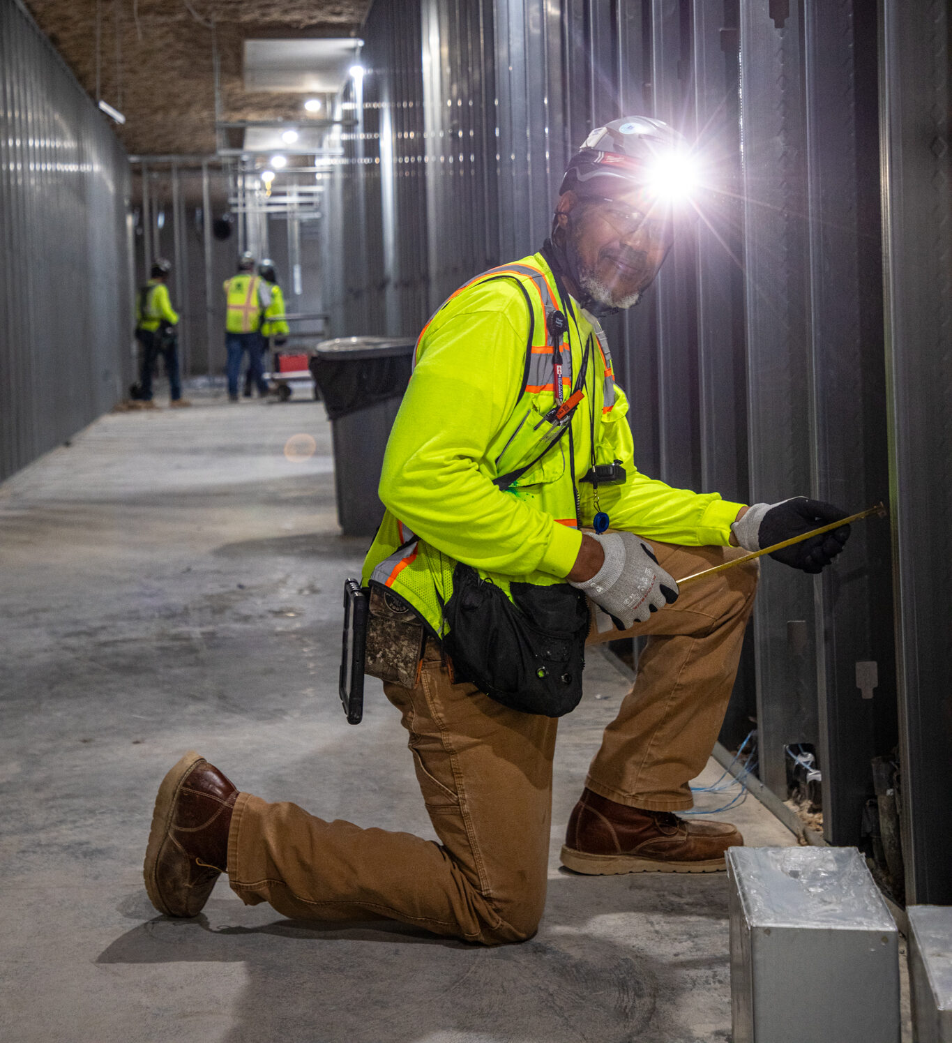 electrician smiling