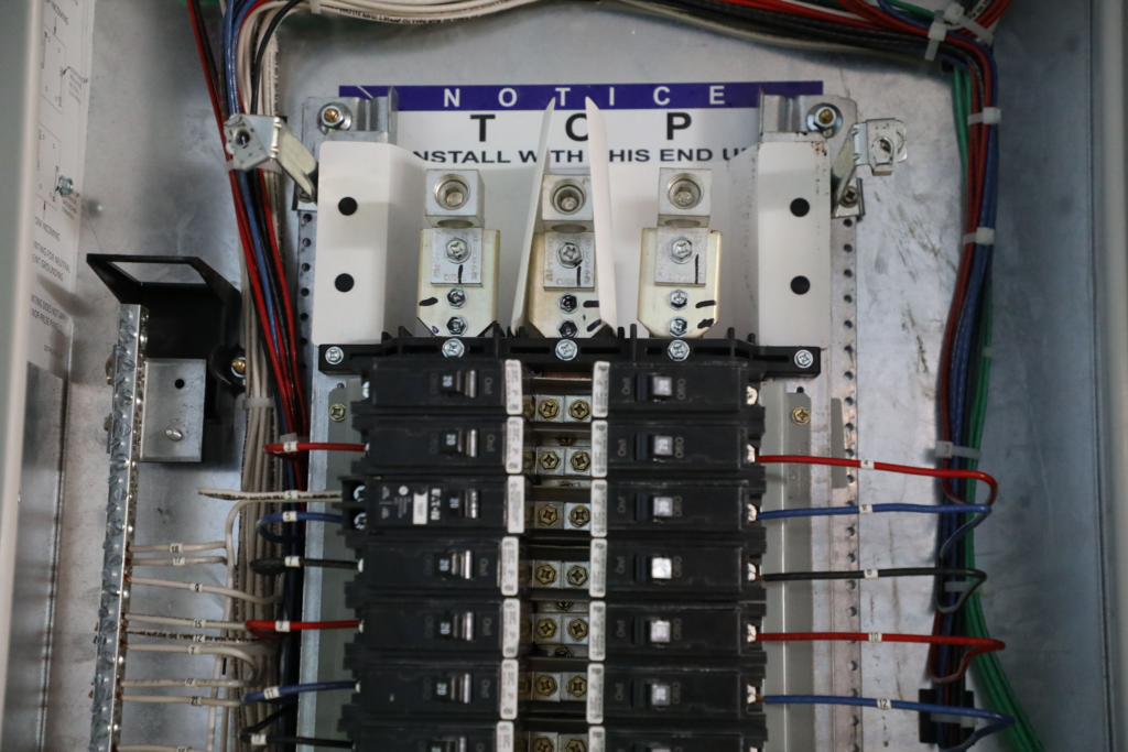 Power grid ready for upgrade on commercial site